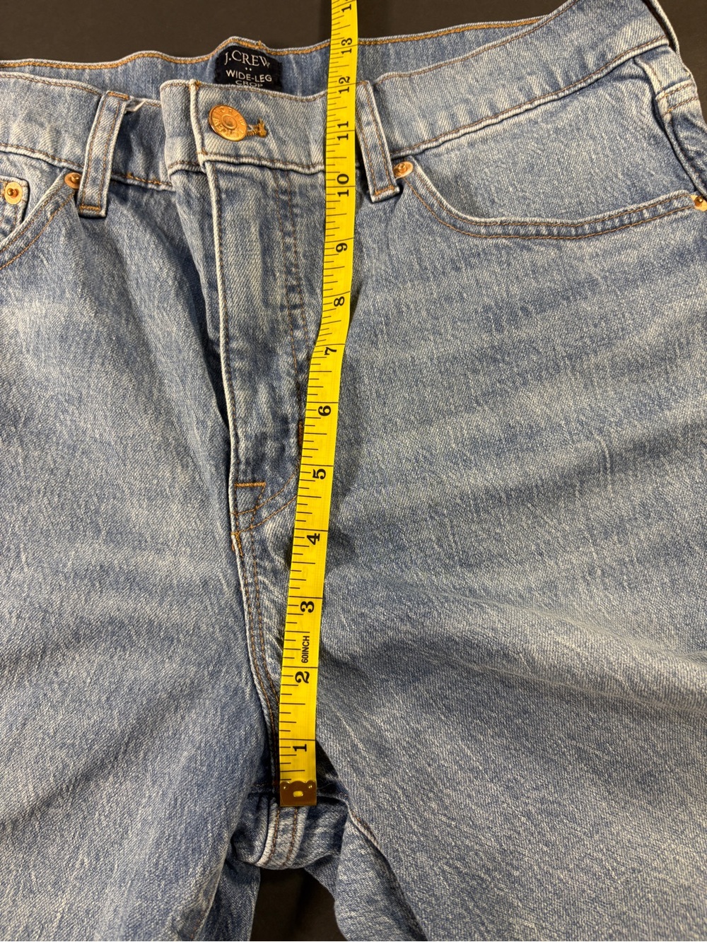 J. Crew Jeans Wide-Leg Flare Crop High-Rise - Picture 7 of 10
